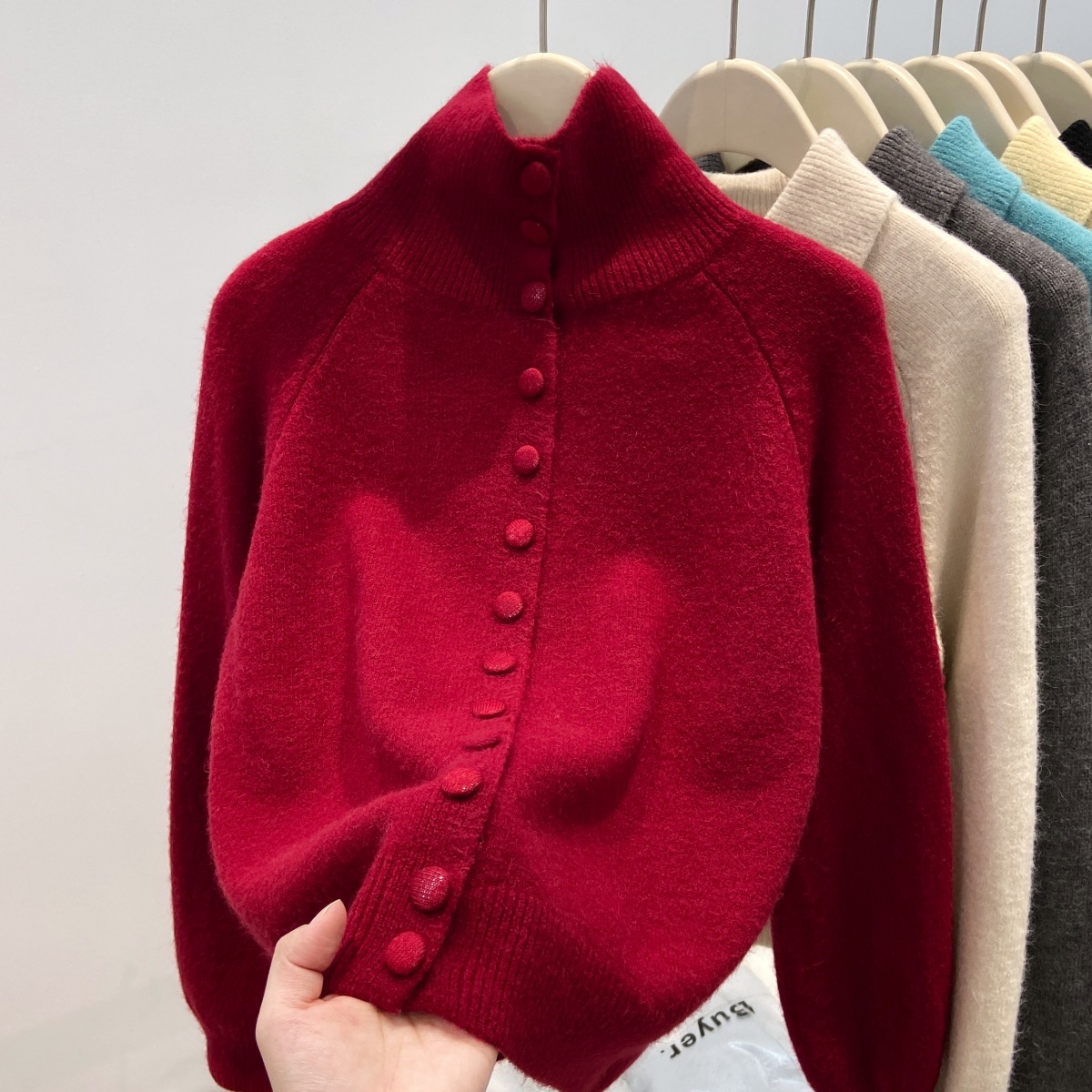 Turtleneck Knit 90S - New Solid Candy Women's Knit Sweater