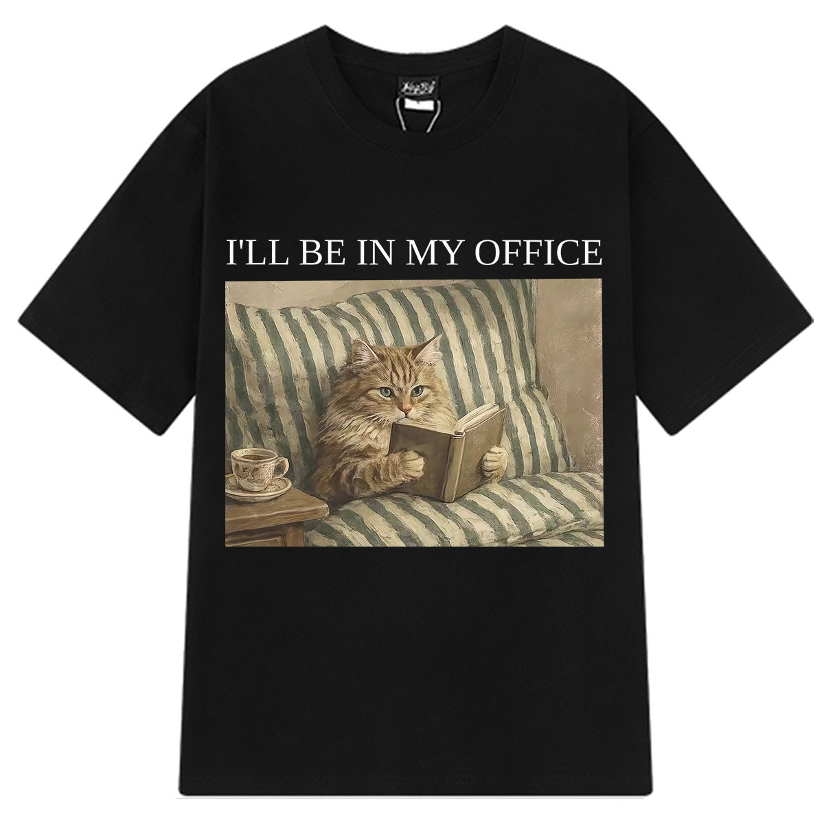 Vintage Fashion Books - Ill Be in My Office Cat