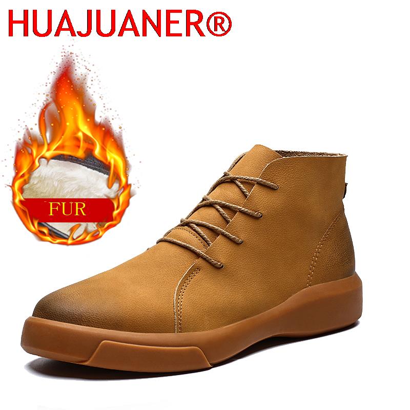Vintage Fashion Boots - Luxury Brand Winter Fur Warm Chelsea