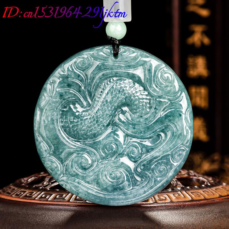 Burmese Jadeite Dragon Pendant - Vintage Fashion Women recension och pris
