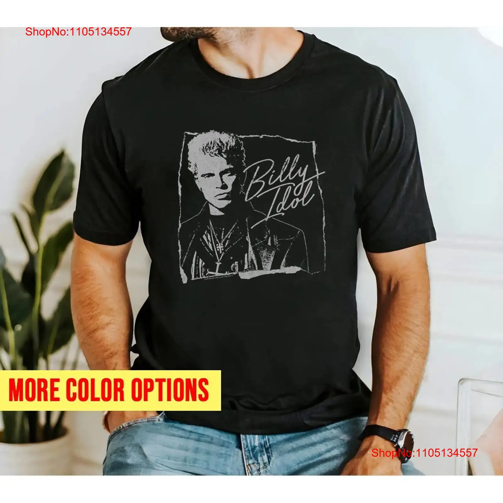 Billy Idol Torn and Cursive  T - Vintage Fashion Wear recension och pris