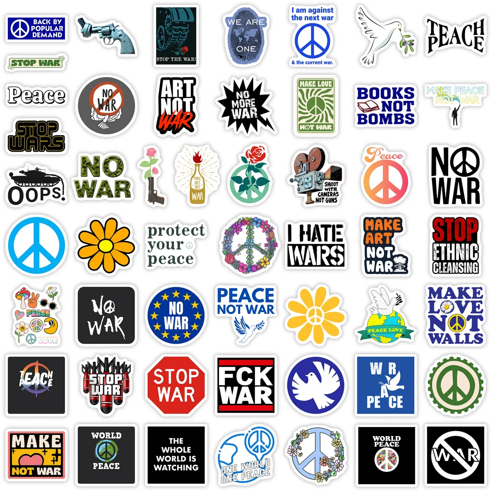 Anti War Stop War Stickers Pea - Vintage Fashion Magazines recension och pris
