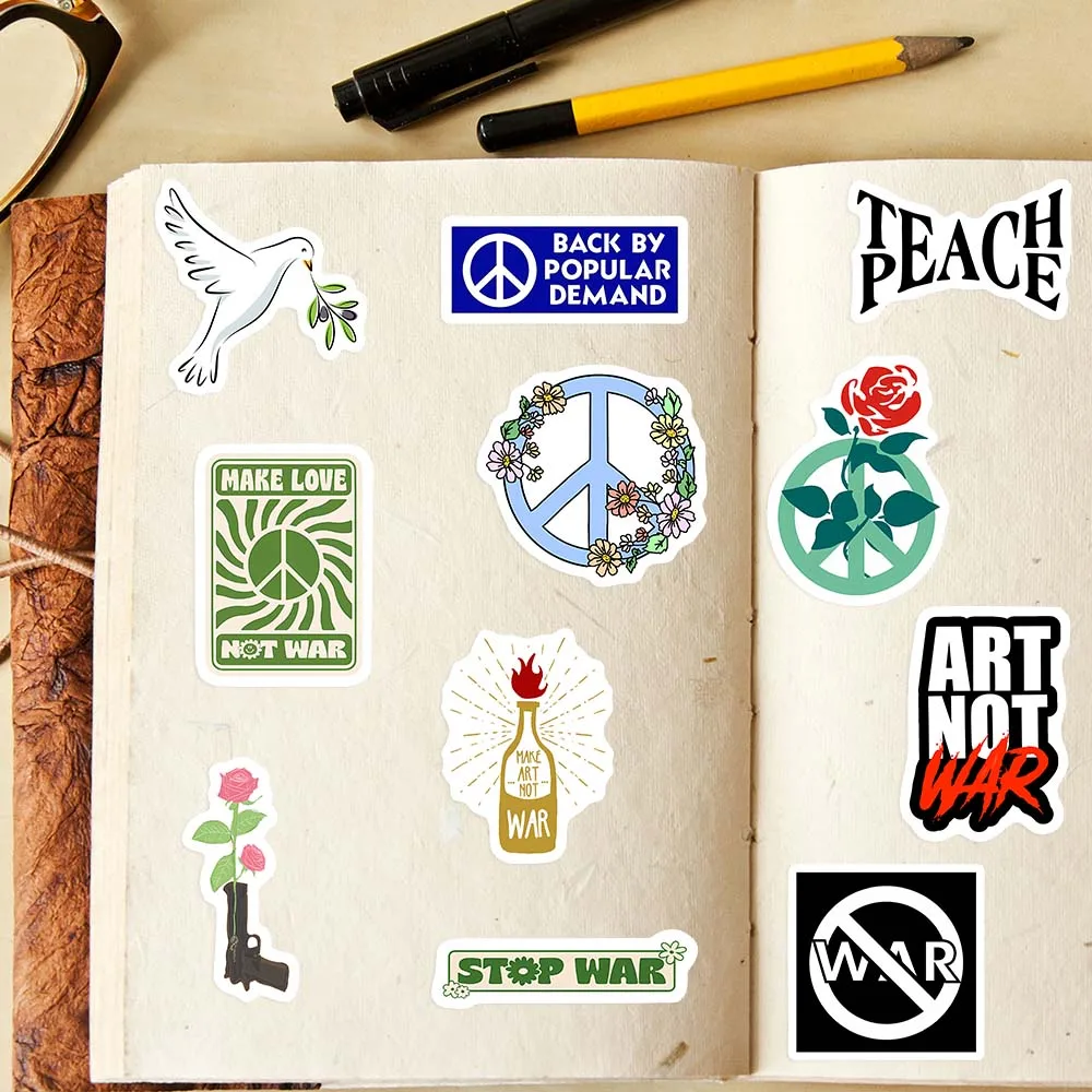 Anti War Stop War Stickers Pea - Vintage Fashion Magazines recension och pris