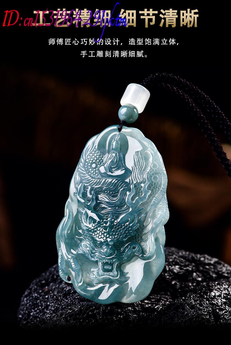 Natural Burmese Jadeite Dragon - Vintage Fashion Women recension och pris