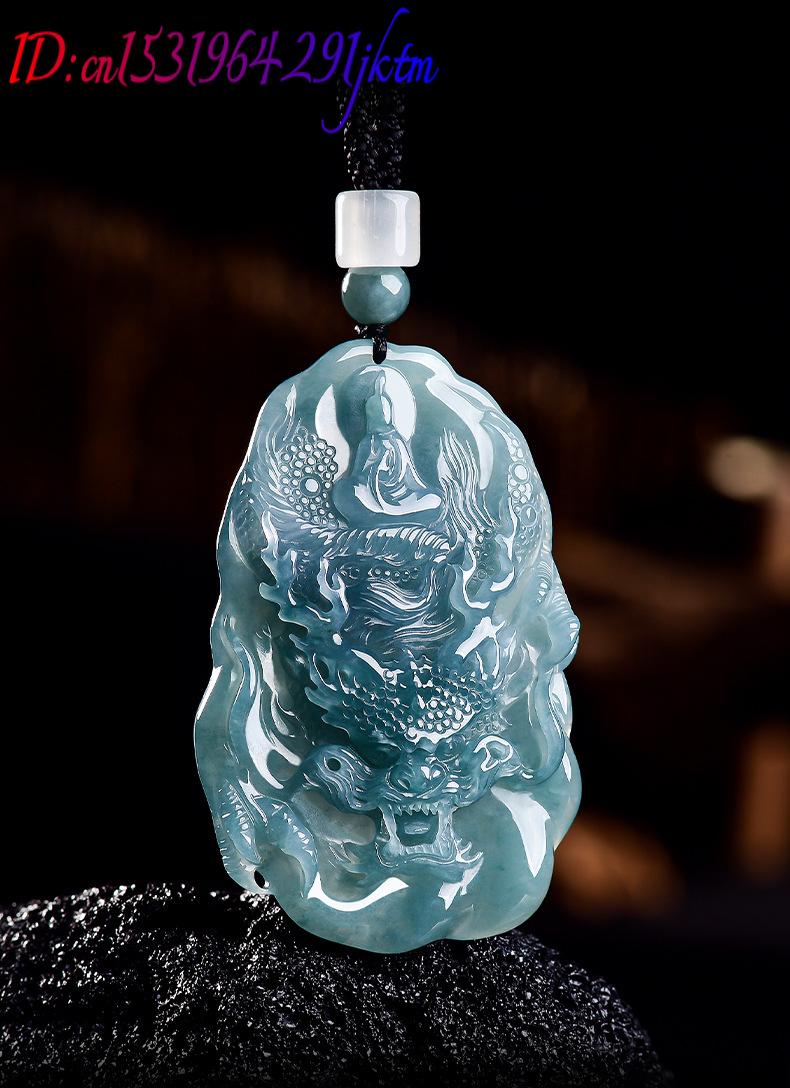 Natural Burmese Jadeite Dragon - Vintage Fashion Women recension och pris