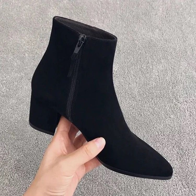 2026 Women Chunky Heel Chelsea - Vintage Fashion Style recension och pris
