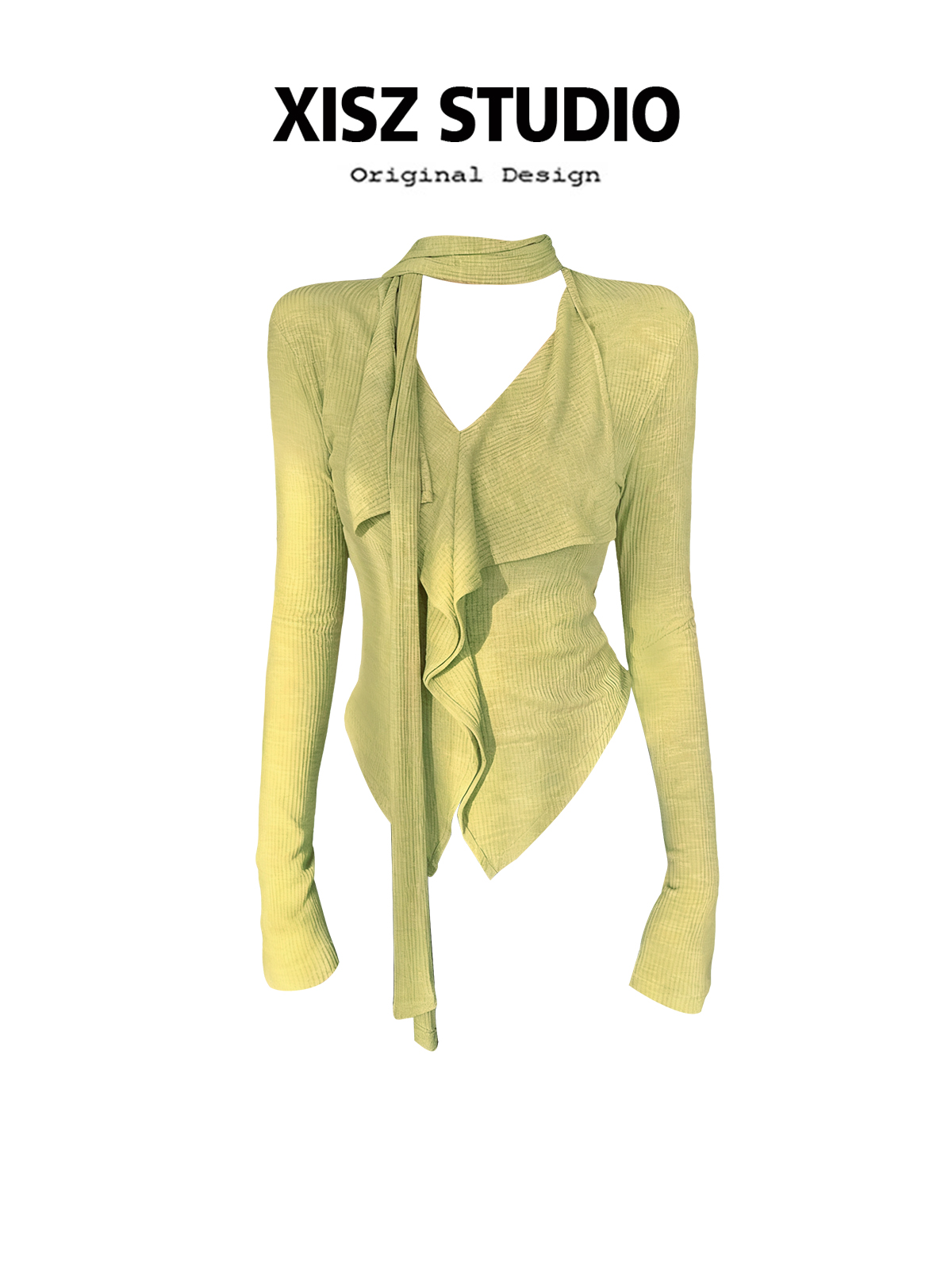 Women Yellow GothicT-shirt Har - Turtleneck Knit 90S recension och pris