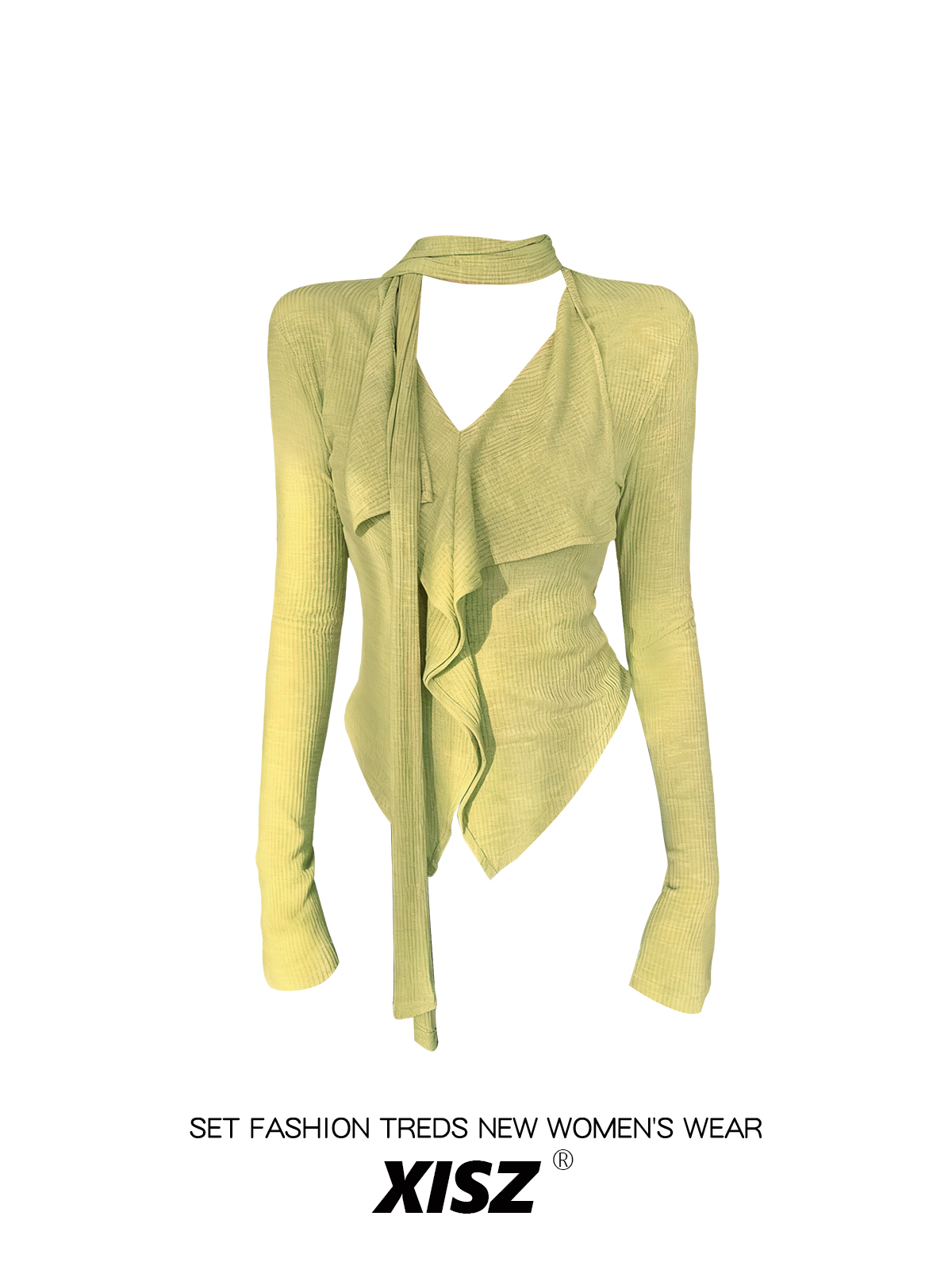 Women Yellow GothicT-shirt Har - Turtleneck Knit 90S recension och pris