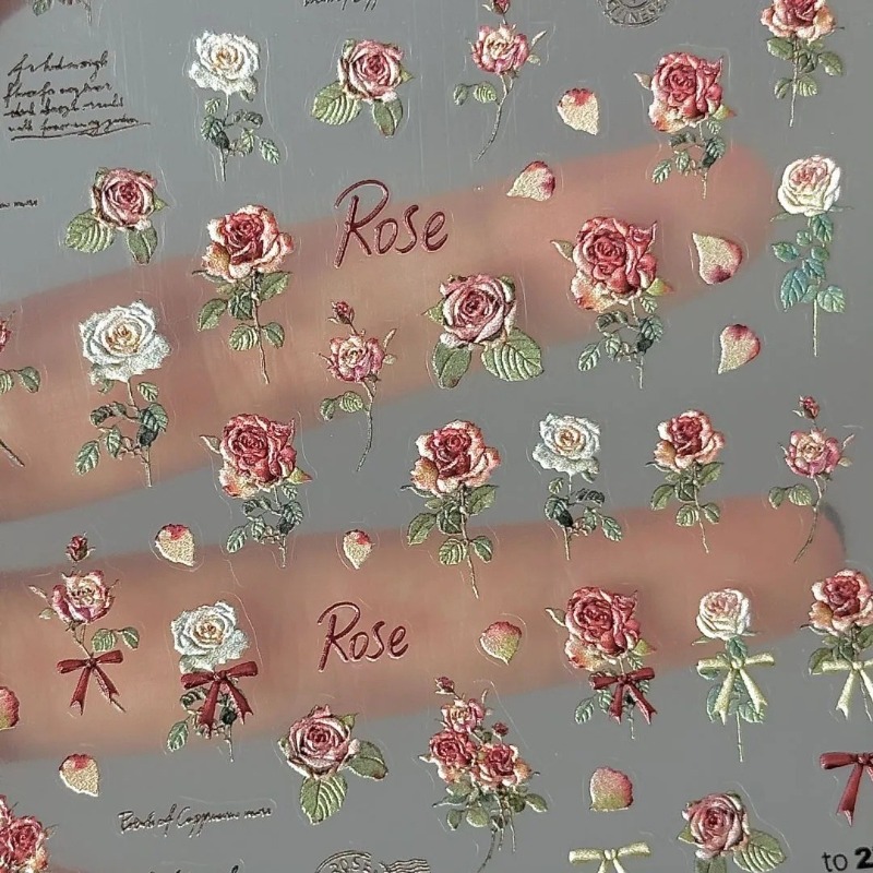 5Pcs Ins Retro Rose Sticker Hi - Vintage Fashion Magazines recension och pris