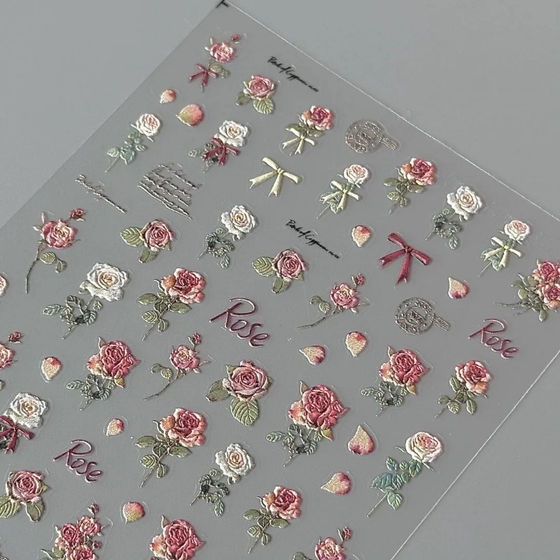 5Pcs Ins Retro Rose Sticker Hi - Vintage Fashion Magazines recension och pris