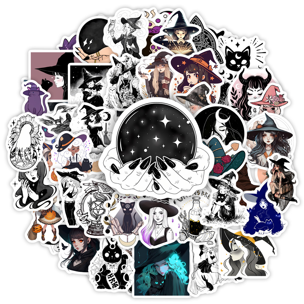 Gothic Witch Stickers DIY Kids - Vintage Fashion Magazines recension och pris