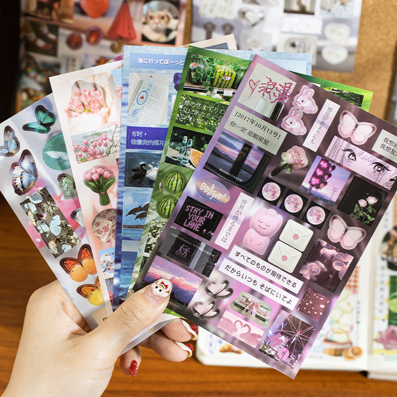 20pcs Die-Cut Sticker Book - J - Vintage Fashion Japan recension och pris