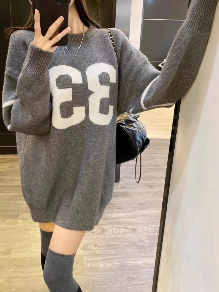 Y2K Vintage Knitted Sweater Wo - Vintage Fashion Women recension och pris