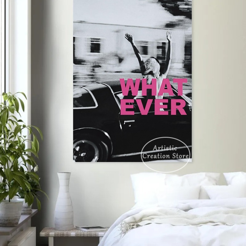 Retro Fashion Whatever Girl in - Vintage Fashion Prints For Wall recension och pris