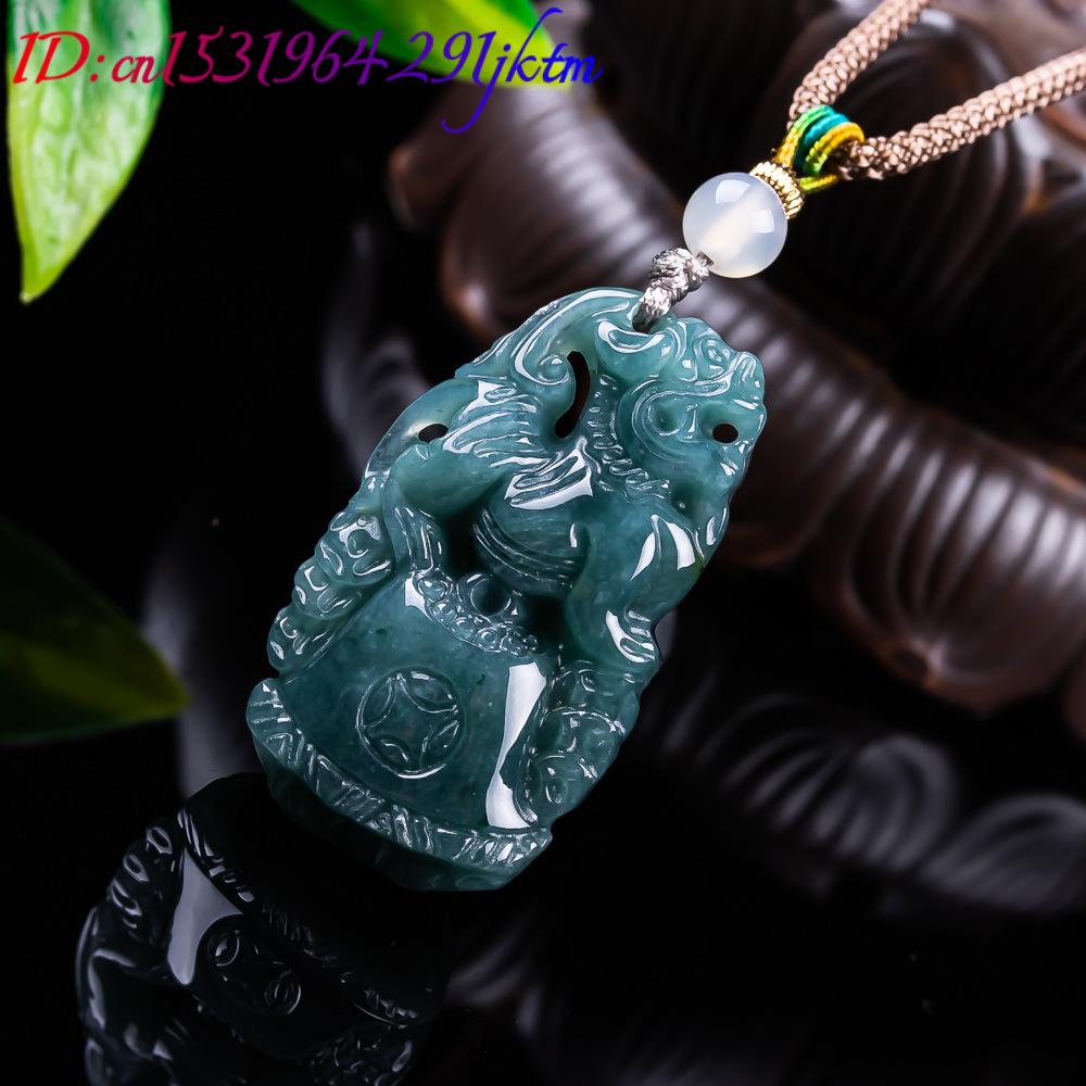 Burmese Jadeite Pixiu Pendant  - Vintage Fashion Women recension och pris