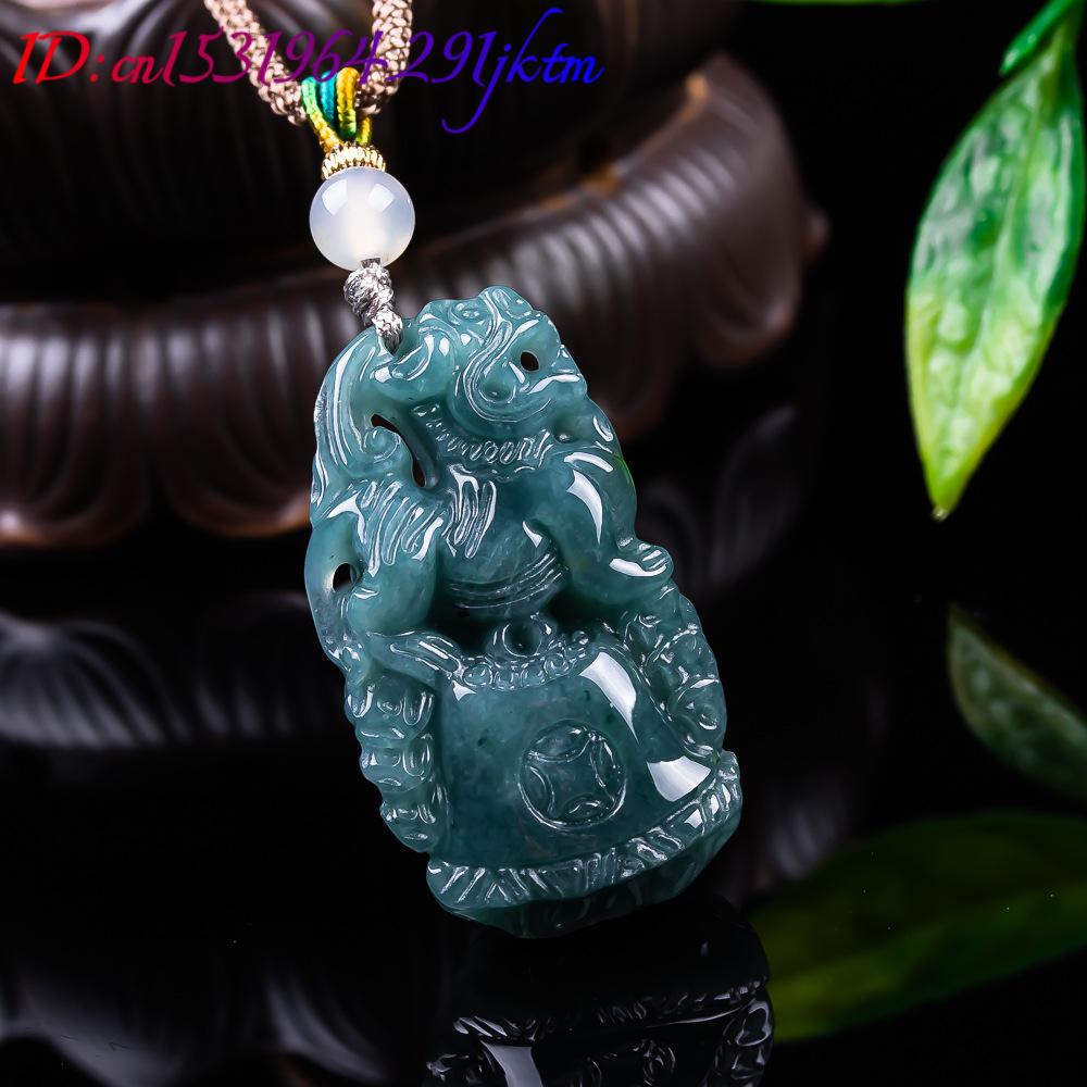 Burmese Jadeite Pixiu Pendant  - Vintage Fashion Women recension och pris