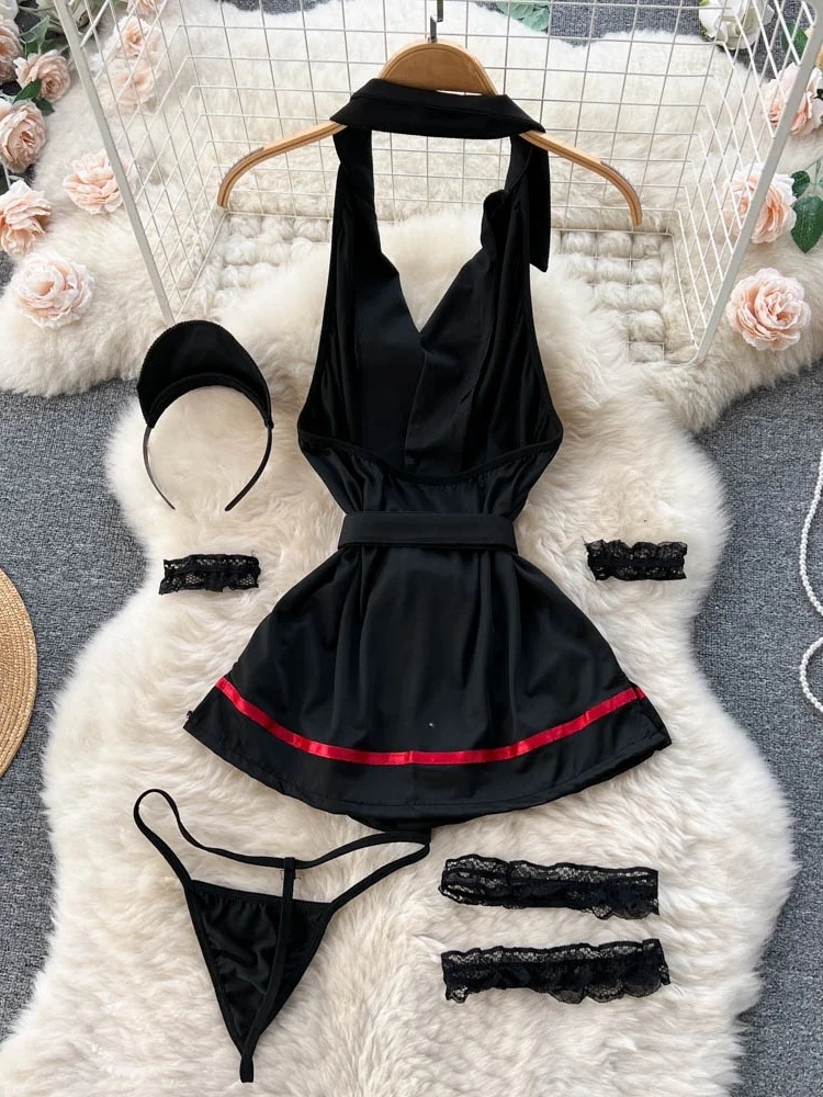 Erotic Fashion Sexy Halter Lin - Vintage Fashion Women recension och pris