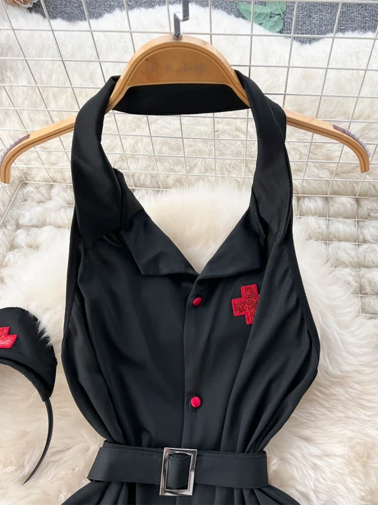 Erotic Fashion Sexy Halter Lin - Vintage Fashion Women recension och pris