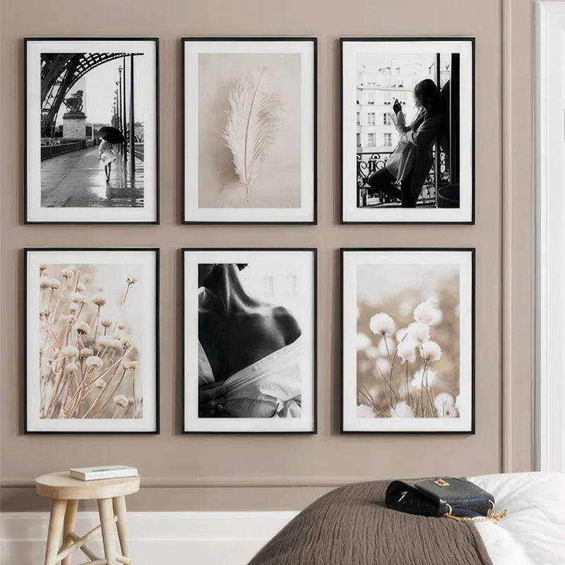 Black and White Vintage Wall A - Vintage Fashion Prints For Wall recension och pris