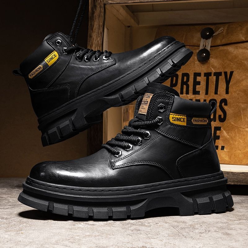 Vintage Men Platform Ankle Boo - Vintage Fashion Boots recension och pris