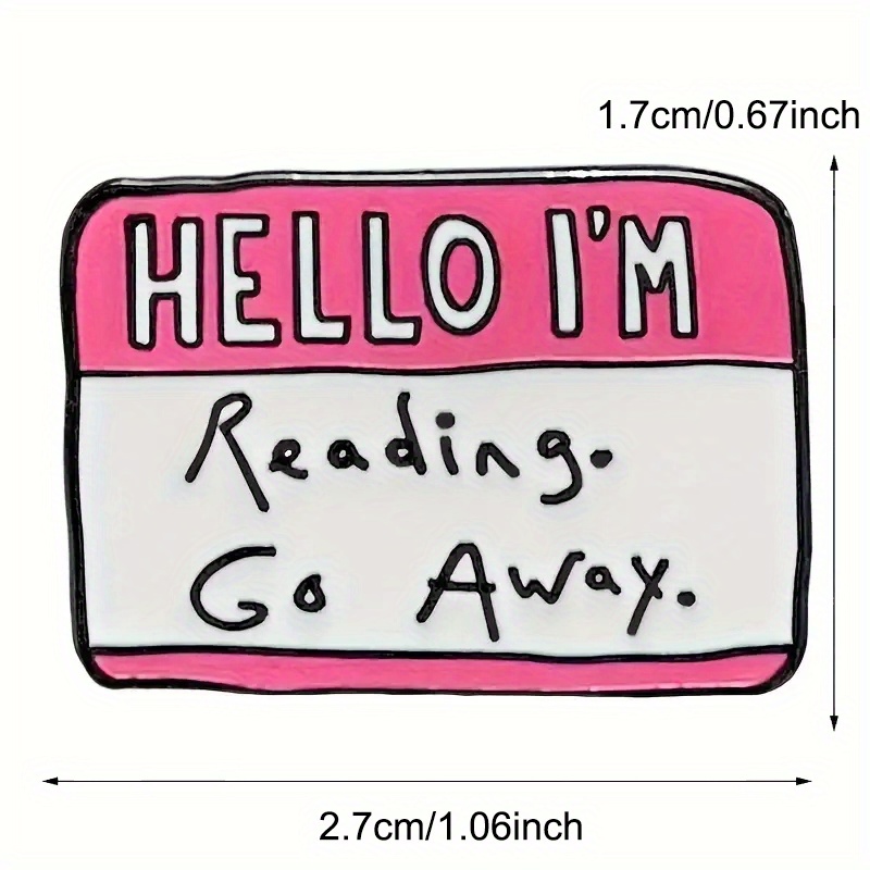 'Hello,I'm Reading Go Away' Pi - Vintage Fashion Books recension och pris
