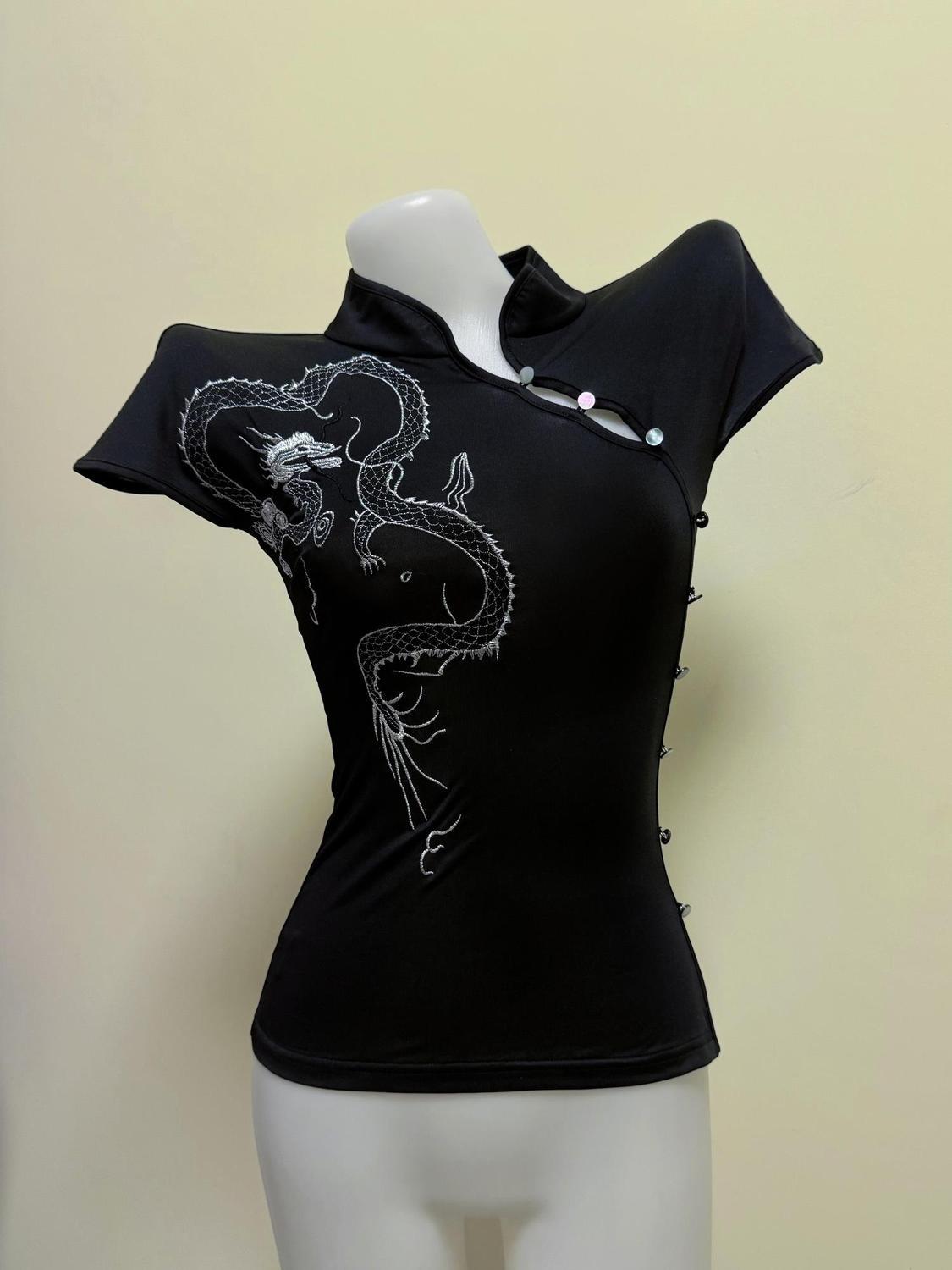 Vintage T-shirt Slim Y2k Basic - Turtleneck Knit 90S recension och pris