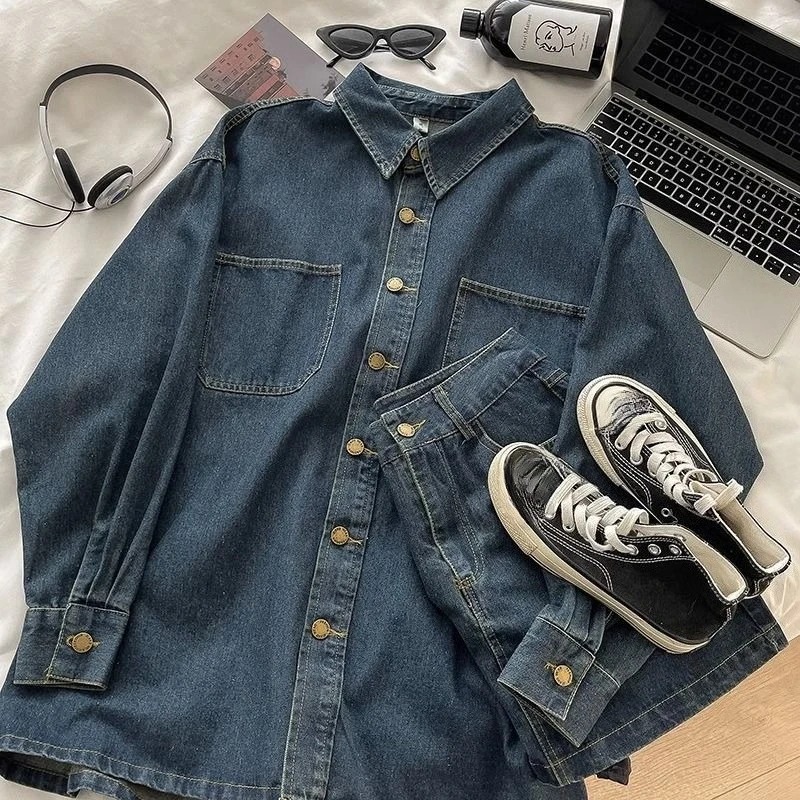 Y2K Denim Skirt Set: Vintage J - Vintage Fashion Style recension och pris