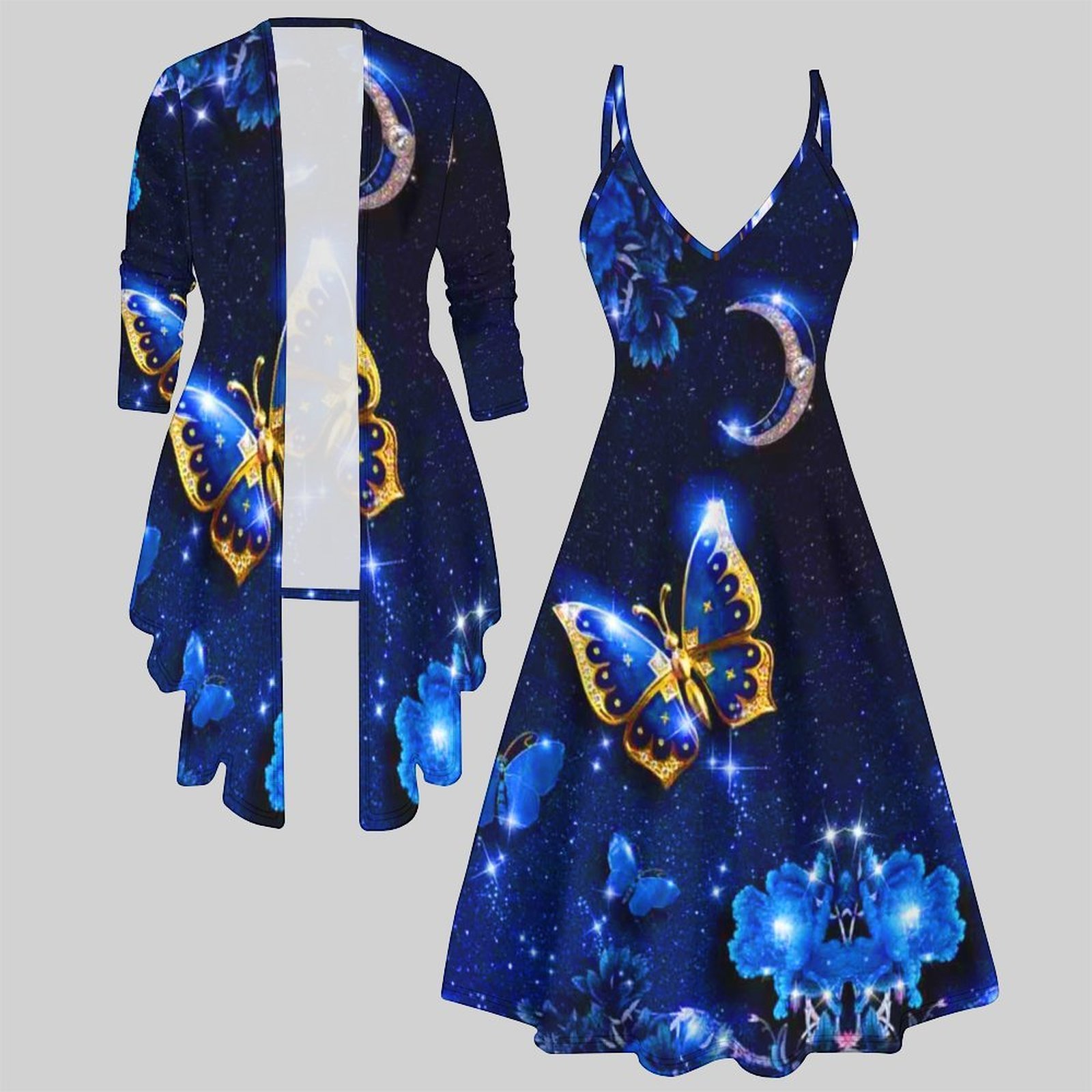 Vintage Print Two Piece Matchi - Vintage Fashion Wear recension och pris