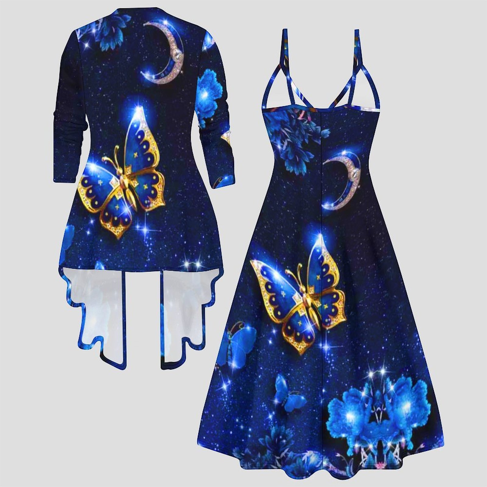Vintage Print Two Piece Matchi - Vintage Fashion Wear recension och pris