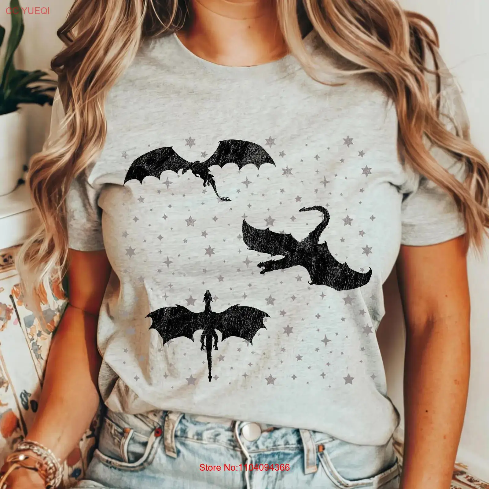 Dark Academia Flying Dragons T - Vintage Fashion Books recension och pris