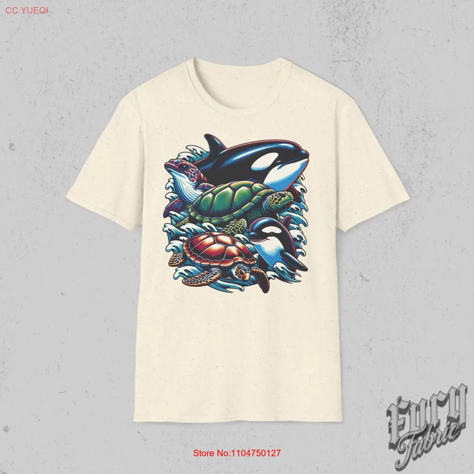 Vintage 90s Sea Animal T Shirt - Turtleneck Knit 90S recension och pris