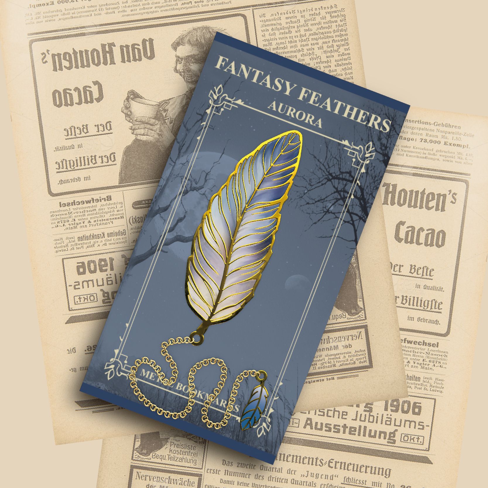 1 pc Vintage Feather Bronzing  - Vintage Fashion Books recension och pris