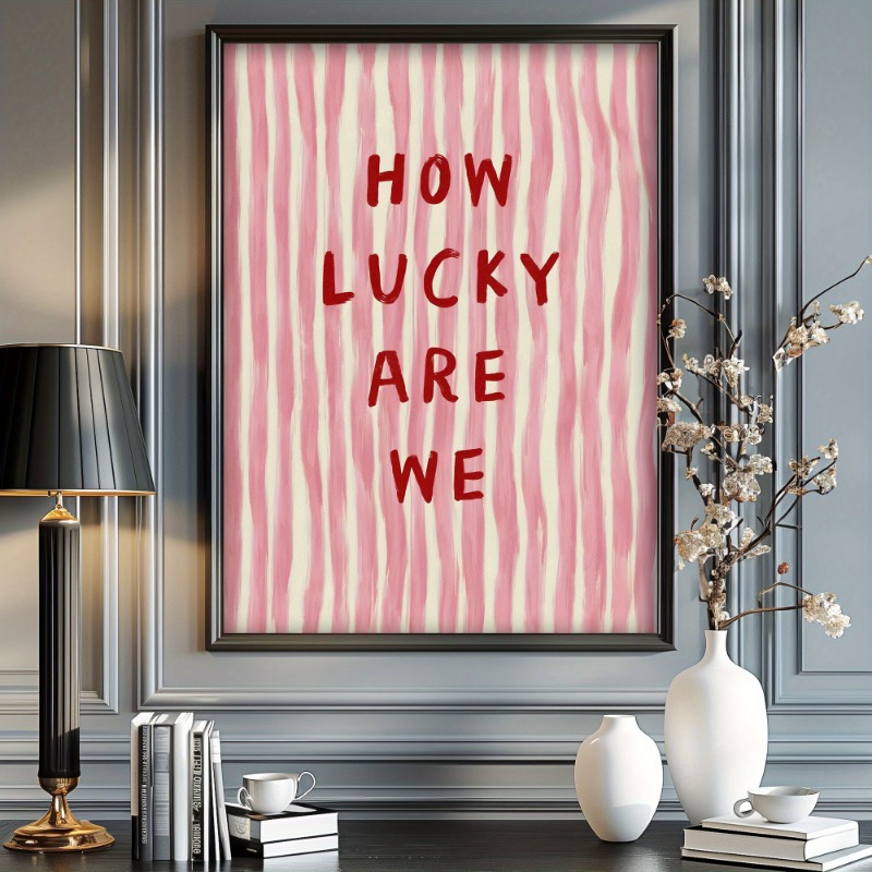 How Lucky We Are Canvas Poster - Vintage Fashion Prints For Wall recension och pris
