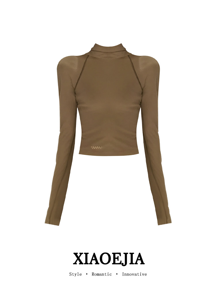 Women Green GothicT-shirt Hara - Turtleneck Knit 90S recension och pris