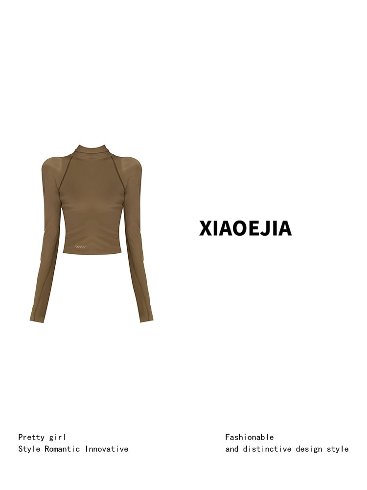 Women Green GothicT-shirt Hara - Turtleneck Knit 90S recension och pris