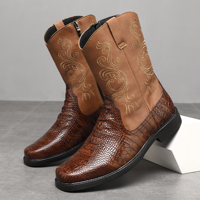Men's Wide Width Tall Cowboy B - Vintage Fashion Boots recension och pris