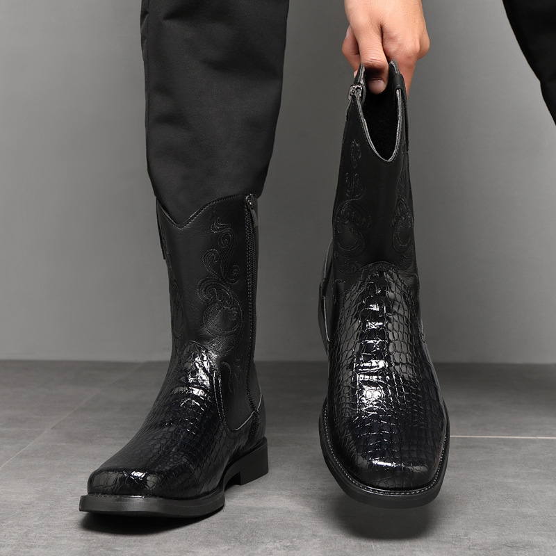 Men's Wide Width Tall Cowboy B - Vintage Fashion Boots recension och pris