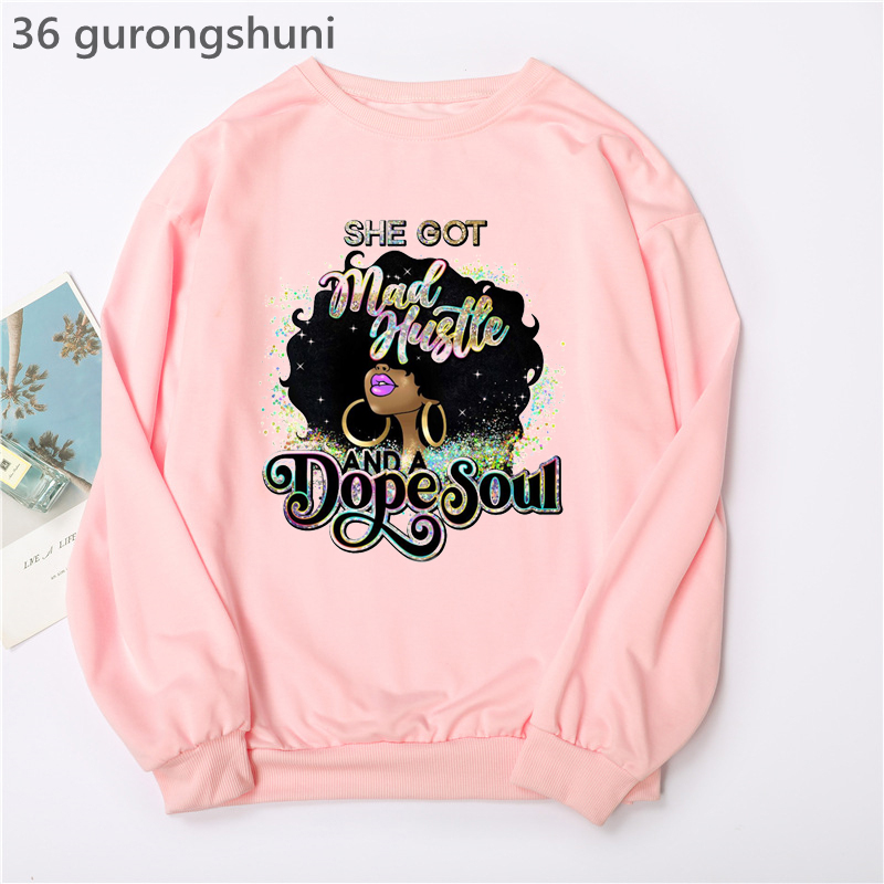 Watercolor Black Girl Magic Ho - Turtleneck Knit 90S recension och pris