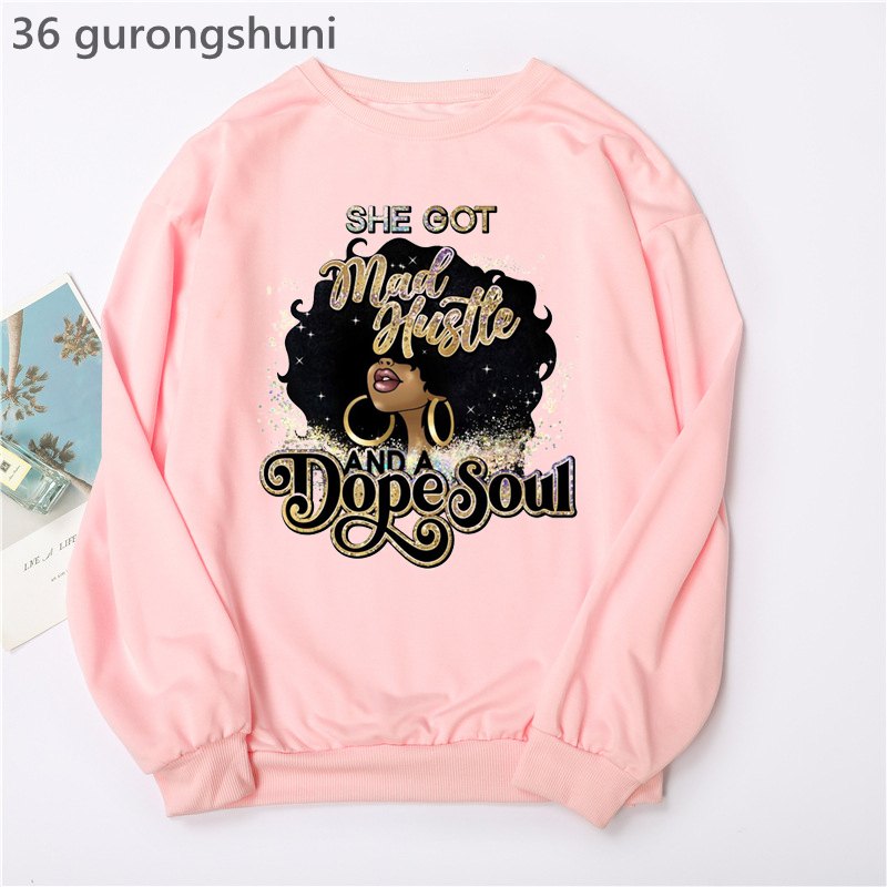 Watercolor Black Girl Magic Ho - Turtleneck Knit 90S recension och pris
