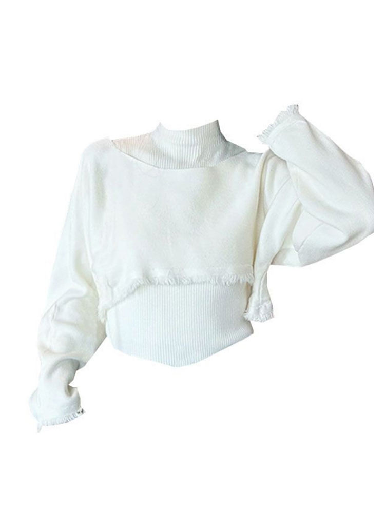 Women Green Pullover Knitted S - Turtleneck Knit 90S recension och pris
