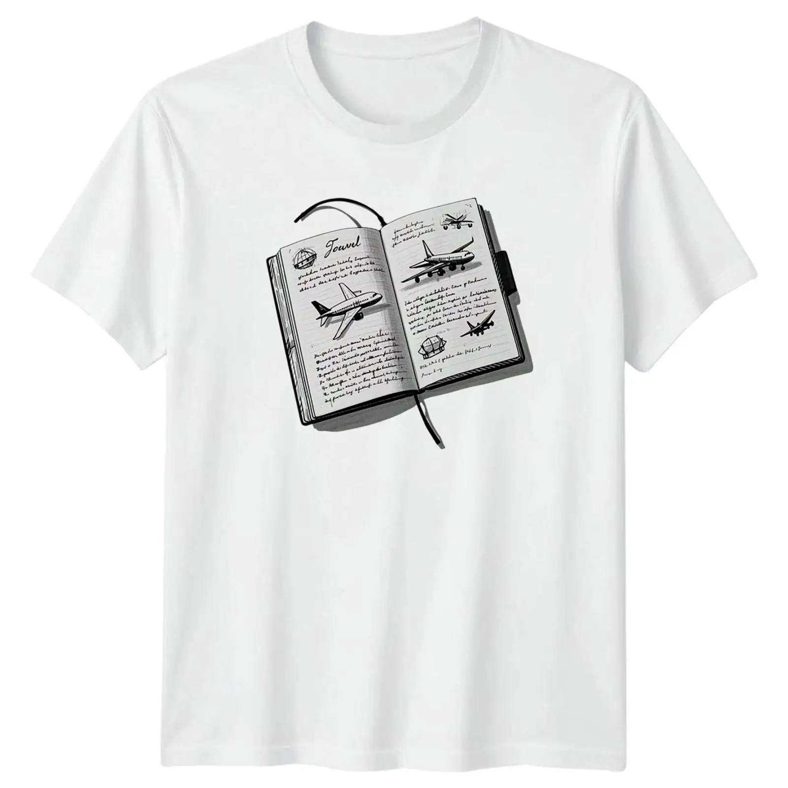 Travel Journal Sketch T Shirt  - Vintage Fashion Sketches recension och pris