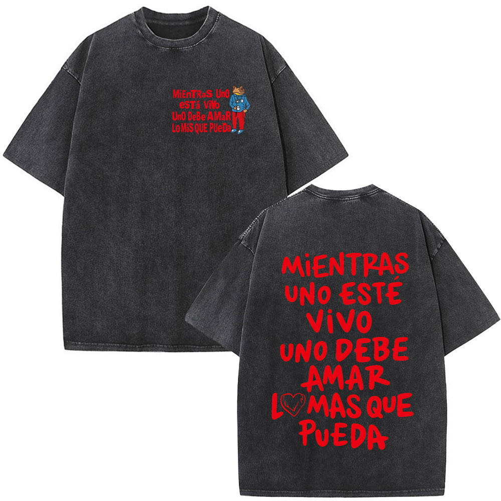 Rapper Bad Bunny Washed Vintag - Vintage Fashion World recension och pris